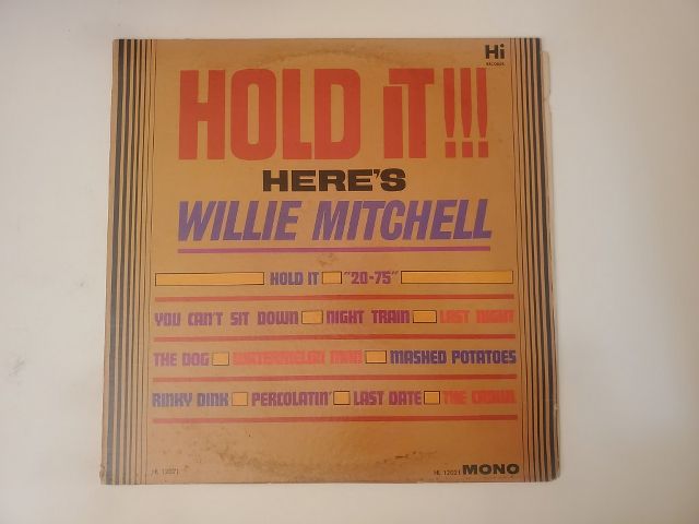 Willie Mitchell Hold It!!! vinyl record