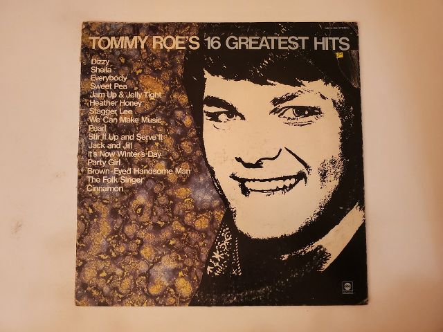 Tommy Roe 16 Greatest Hits vinyl record