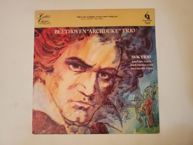 Suk Trio Beethoven Archduke Trio vinyl record