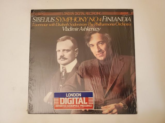 Jean Sibelius, Philharmonia Orchestra, Vladimir Ashkenazy, Elisabeth S?derstr?m Symphony No. 4 / Finlandia /  Luonnotar vinyl record