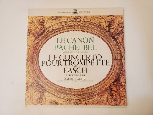 Maurice Andre Le Canon de Pachelbel & Le Concerto pour Trompette de Fasch vinyl record