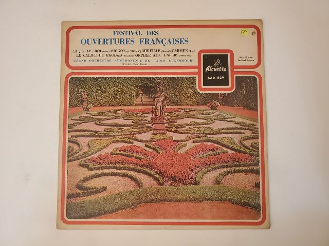Grand Orchestre Symphonique de Radio Luxembourg Festival des Ouvertures Fran?aises vinyl record