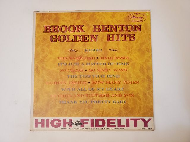 Brook Benton Golden Hits vinyl record