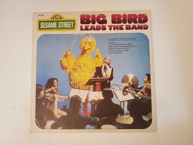 Sesame Street Big Bird Leads the Band vinyl record
