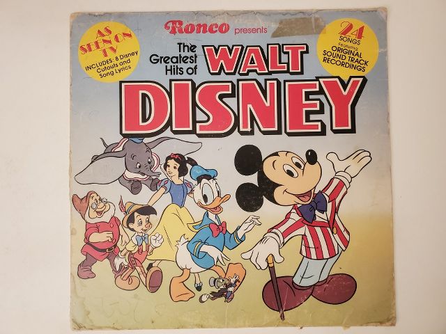 Various Artists The Greatest Hits of Walt Disney vinyl record
