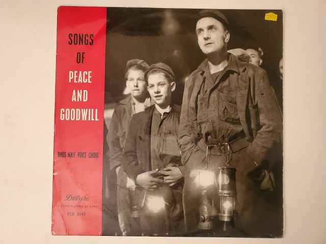 Rhos Male Voice Choir Songs of Peace and Goodwill vinyl record