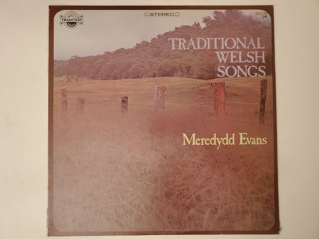 Meredydd Evans Traditional Welsh Songs vinyl record
