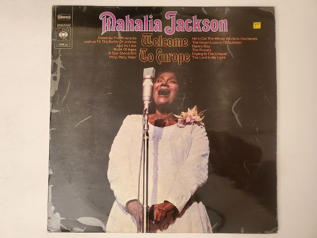Mahalia Jackson Welcome to Europe vinyl record