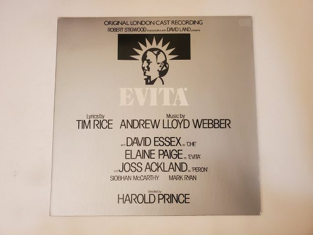 Original London Cast Evita vinyl record