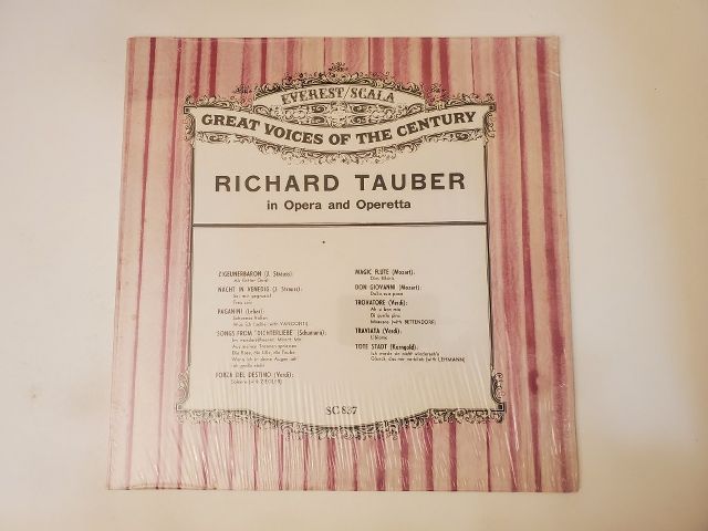 Richard Tauber In Opera and Operetta vinyl record