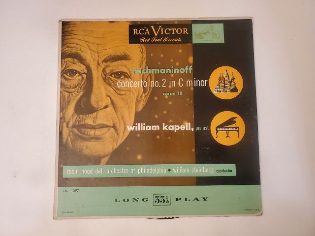 William Kapell Rachmaninoff: Concerto No. 2 in C Minor, Opus 18 vinyl record