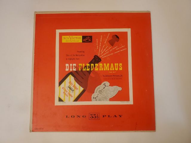 Johann Strauss Jr. Die Fledermaus vinyl record