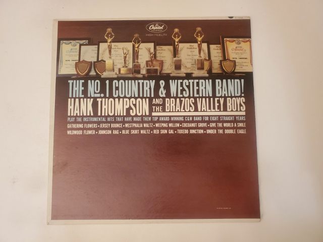 Hank Thompson and the Brazos Valley Boys The No. 1 Country & Western Band! vinyl record