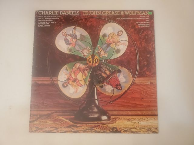 Charlie Daniels Te John, Grease, & Wolfman vinyl record