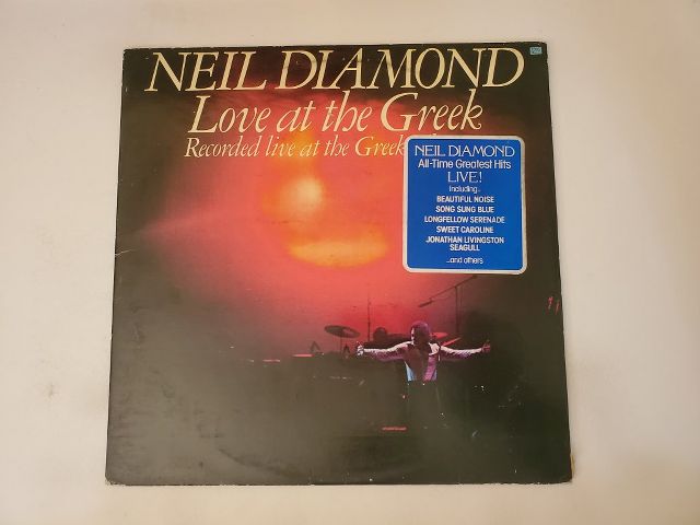 Neil Diamond Love at the Greek vinyl record