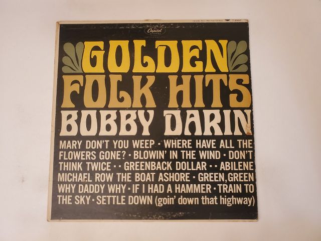 Bobby Darin Golden Folk Hits vinyl record