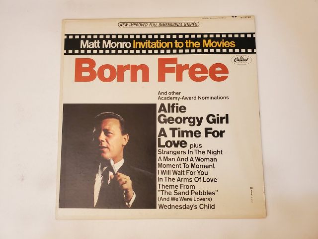 Matt Monro Invitation to the Movies vinyl record