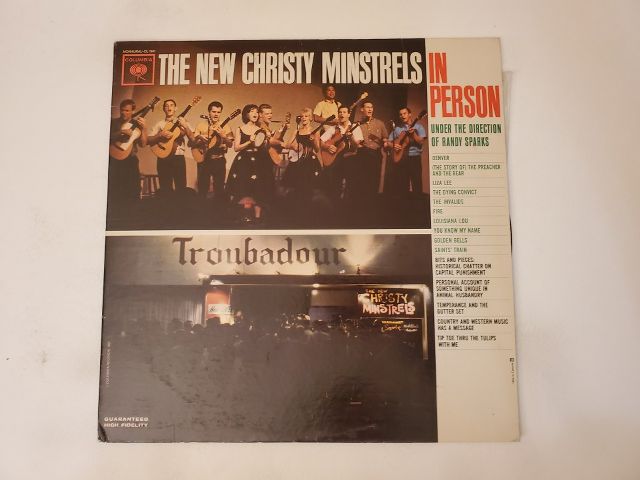 The New Christy Minstrels In Person vinyl record