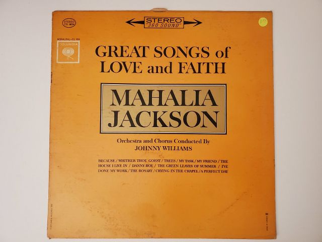 Mahalia Jackson Great Songs of Love and Faith vinyl record