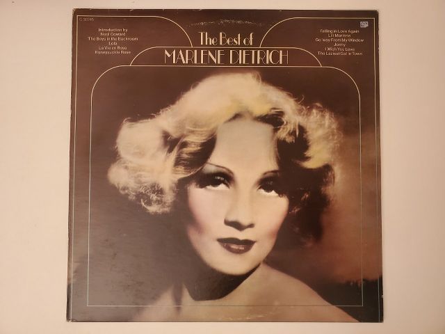 Marlene Dietrich The Best of Marlene Dietrich vinyl record