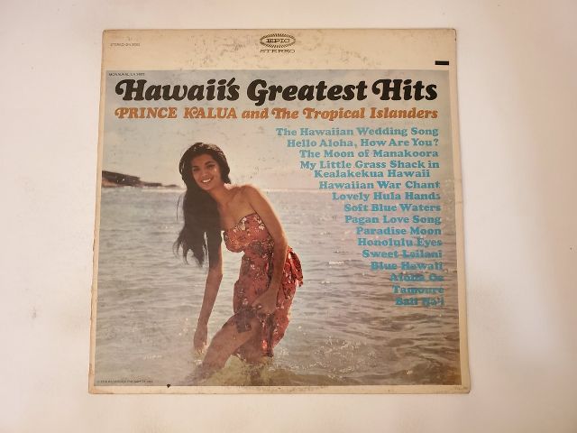 Prince Kalua and The Tropical Islanders Hawaii's Greatest Hits vinyl record