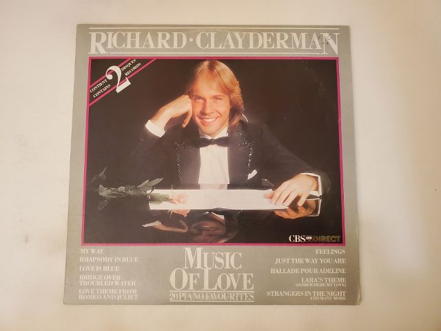 Richard Clayderman Music of Love: 20 Piano Favourites vinyl record
