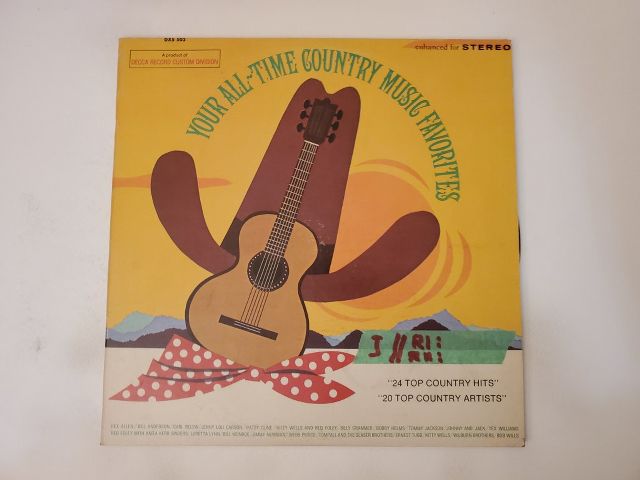 Various Artists Your All-Time Country Music Favorites vinyl record