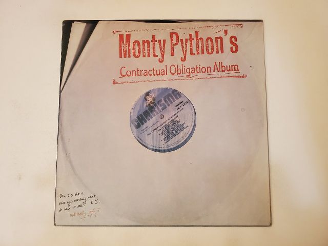 Monty Python Contractual Obligation Album vinyl record