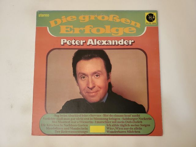 Peter Alexander Die gro?en Erfolge vinyl record
