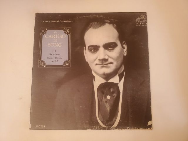 Enrico Caruso Caruso in Song vinyl record