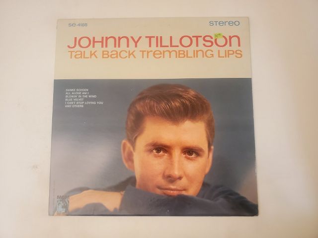 Johnny Tillotson Talk Back Trembling Lips vinyl record