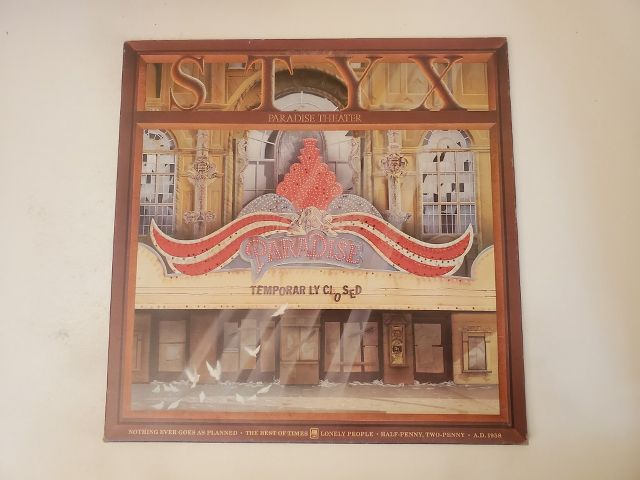 Styx Paradise Theater vinyl record
