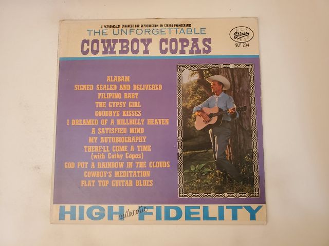 Cowboy Copas The Unforgettable Cowboy Copas vinyl record