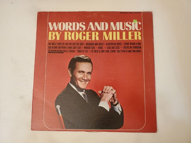 Roger Miller Words and Music by Roger Miller vinyl record