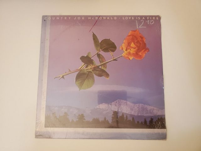 Country Joe McDonald Love is a Fire vinyl record