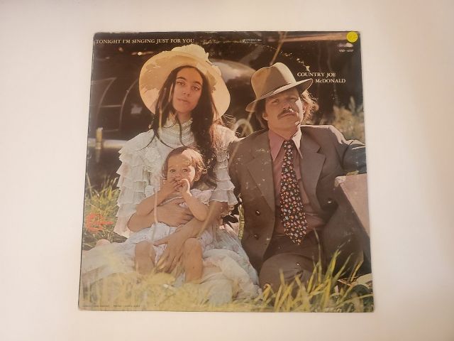 Country Joe McDonald Tonight I'm Singing Just for You vinyl record