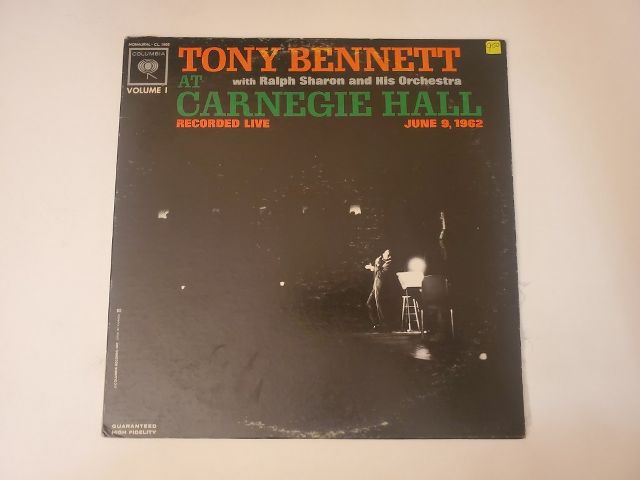 Tony Bennett At Carnegie Hall vinyl record