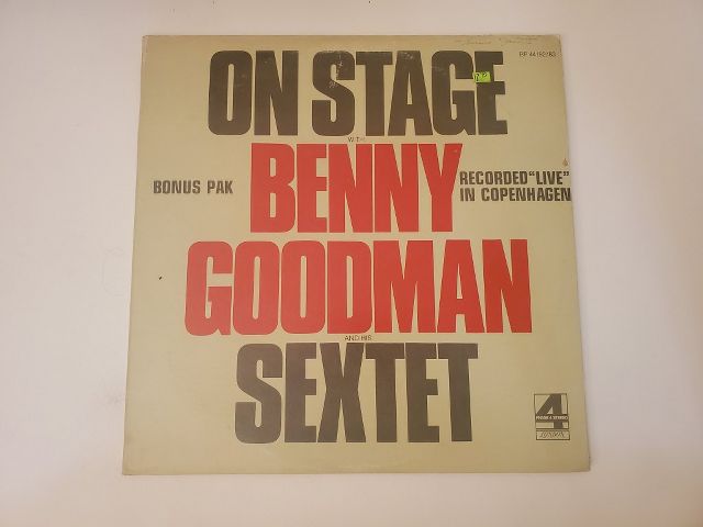 Benny Goodman and His Sextet On Stage vinyl record