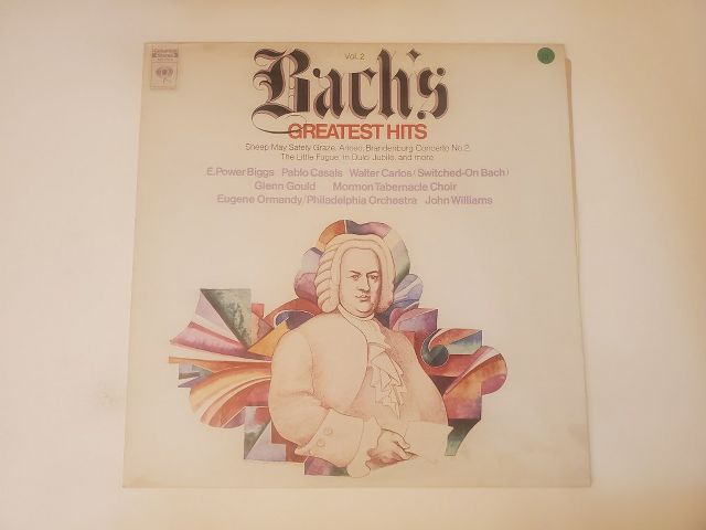 Various Artists Bach's Greatest Hits Vol. 2 vinyl record