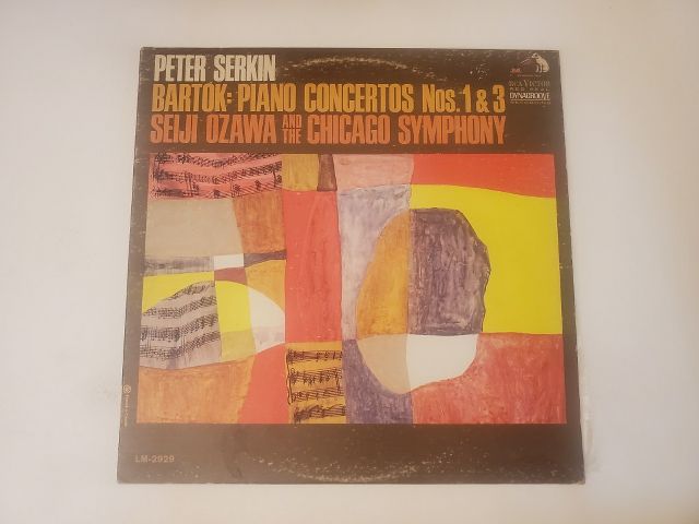 Peter Serkin, Seiji Ozawa and the Chicago Symphony Bart?k: Piano Concertos Nos. 1 & 3 vinyl record