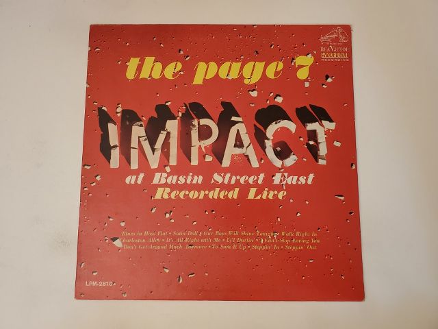 The Page 7 Impact at Basin Street East vinyl record