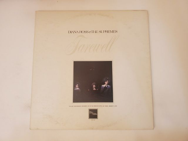 Diana Ross & The Supremes Farewell vinyl record