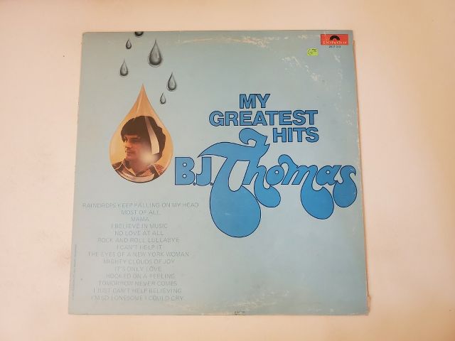 B.J. Thomas My Greatest Hits vinyl record