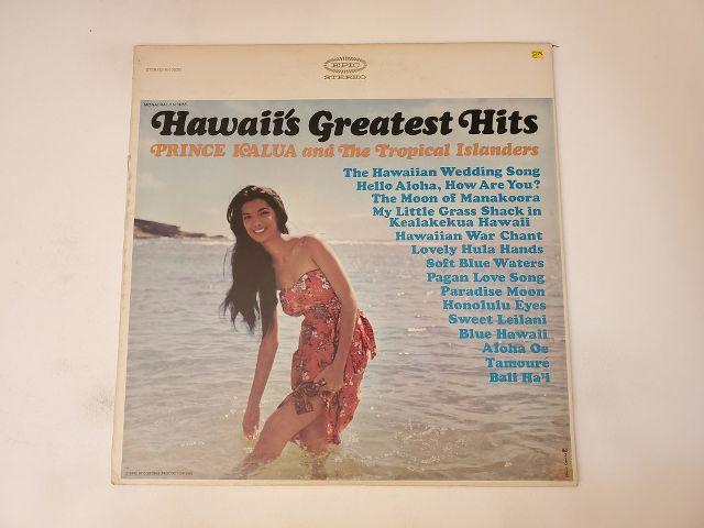 Prince Kalua and The Tropical Islanders Hawaii's Greatest Hits vinyl record