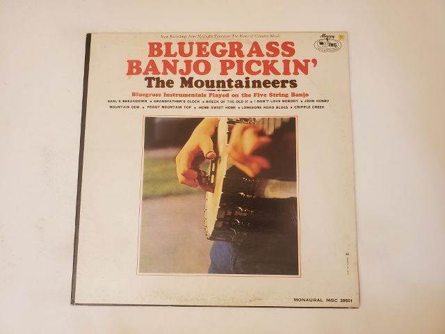 The Mountaineers Bluegrass Banjo Pickin' vinyl record