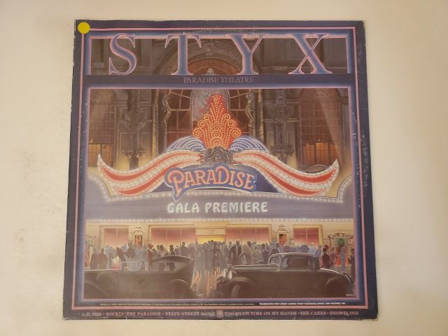 Styx Paradise Theatre vinyl record
