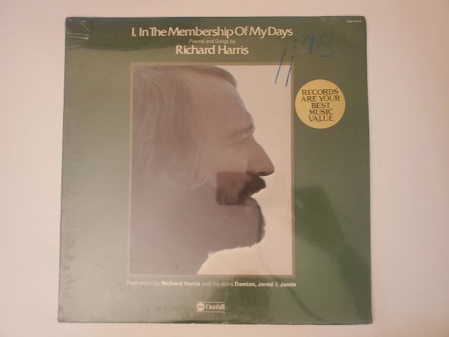 Richard Harris I, In The Membership Of My Days vinyl record
