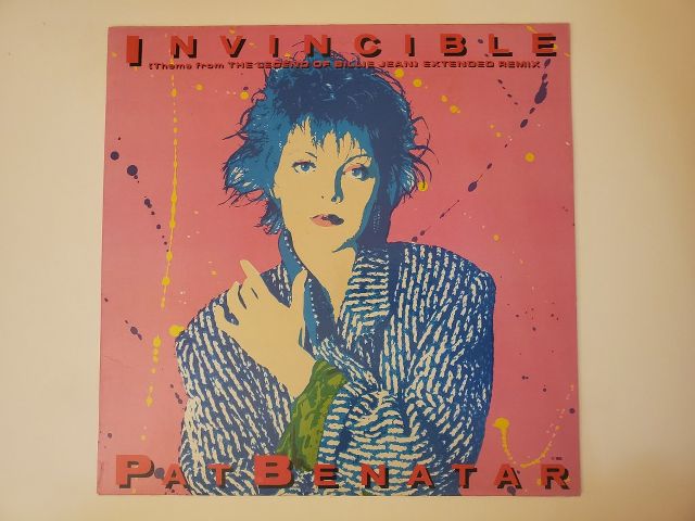 Pat Benatar Invincible (Theme from The Legend of Billie Jean) Extended Remix vinyl record
