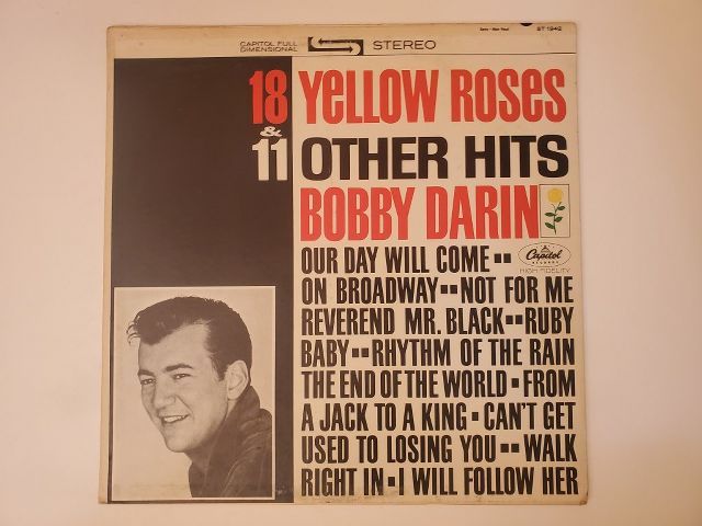 Bobby Darin 18 Yellow Roses & 11 Other Hits vinyl record