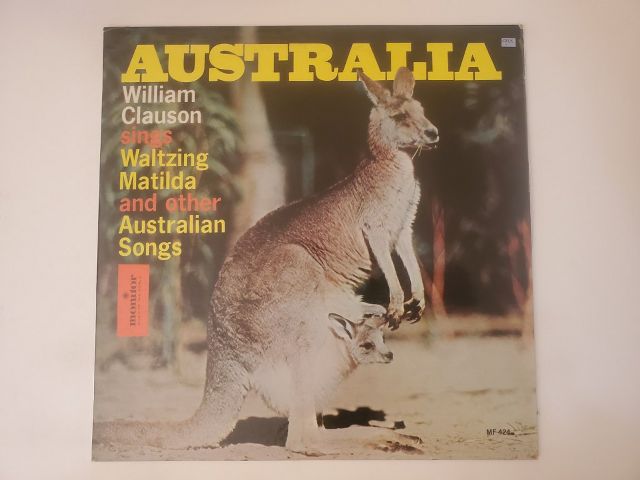 William Clauson Australia: William Clauson Sings Waltzing Matilda and Other Australian Songs vinyl record
